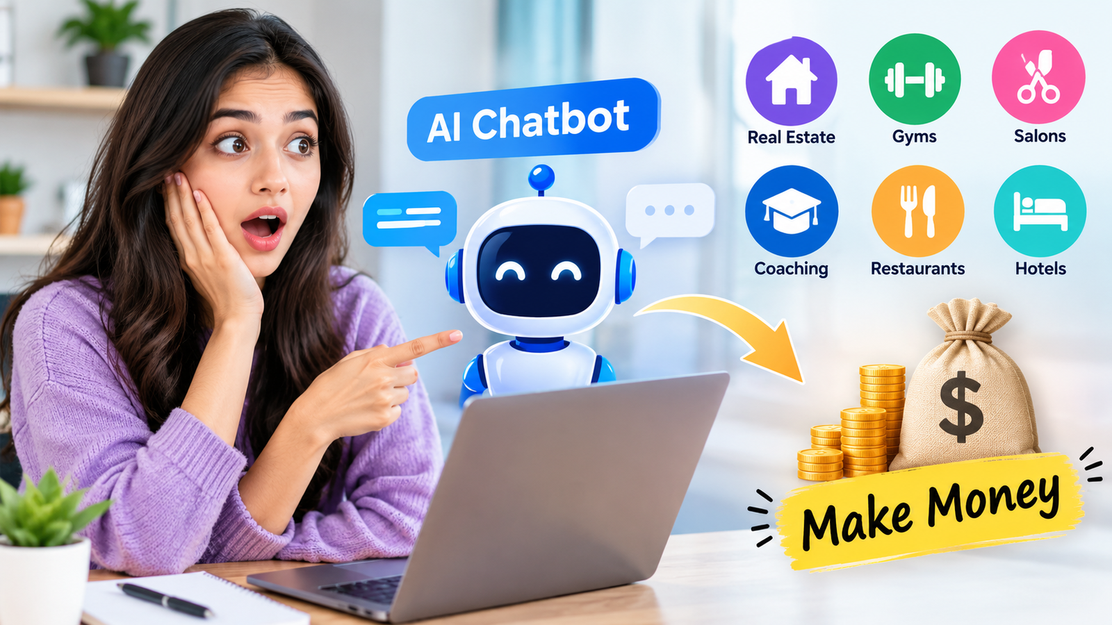 AI Chatbot for Niche Industries Laziest and Smart Way of making money from Home