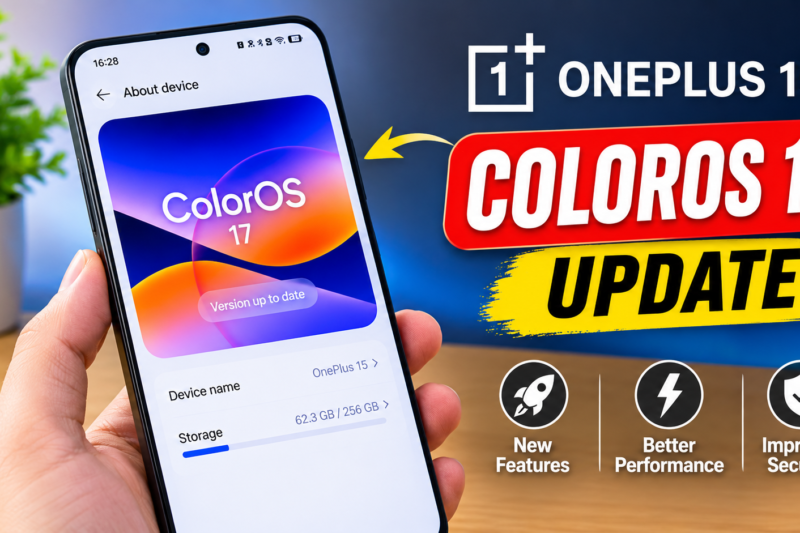 OnePlus 15 ColorOS 17 Update